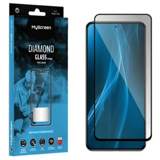 MS Diamond Glass Edge Lite FG aizsargstikls telefonam Xiaomi 13T | Xiaomi 13T Pro melns pilnam ekrānam