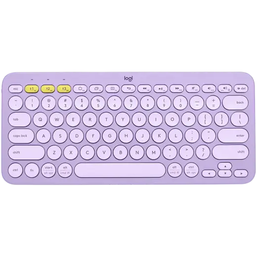 LOGITECH K380 Multi-Device Bluetooth Keyboard - LAVENDER LEMONADE - US INT'L