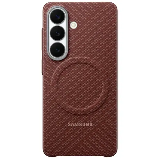 Samsung Carbon Magnet telefono dėklas Samsung Galaxy S26+ (S947) raudonas