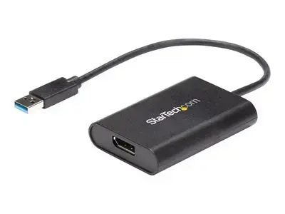 StarTech.com USB 3.0 to DisplayPort Adapter - 4K 30Hz - External Video & Graphics Card - Dual Monitor Display Adapter - Supports Windows (USB32DPES2) - DisplayPort adapter - USB Type A to DisplayPort - TAA Compliant - 20 cm