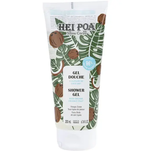 Hei Poa, Coconut Pulp, Hydrating, Shower Gel, For All Skin Types, 200 ml