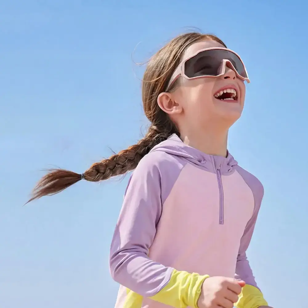 Rockbros SP383 Photochromic Cycling Glasses with UV400 Protection for Kids - Pink
