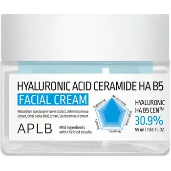 APLB Hyaluronic Acid Ceramide Ha B5 Facial Cream - Hydratační pleťový krém 55ml