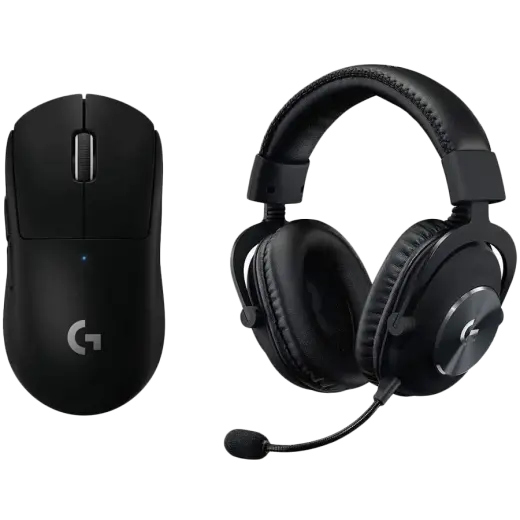 LOGITECH G PRO X Wireless LIGHTSPEED Gaming Mouse and headset - BLACK - 2.4GHZ/BT - EMEA29-953