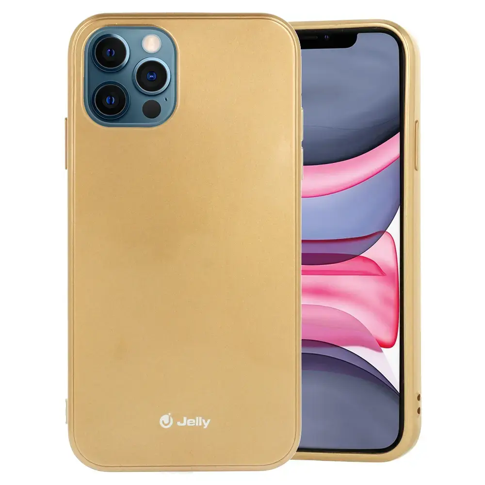 Jelly maciņš telefonam iPhone 14 Plus zelta krāsā