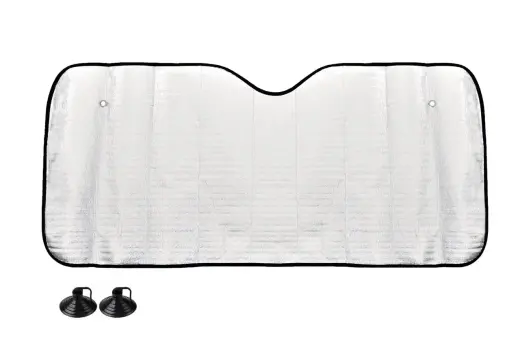Front glass cover - 150x80 cm - silver, EPE foam