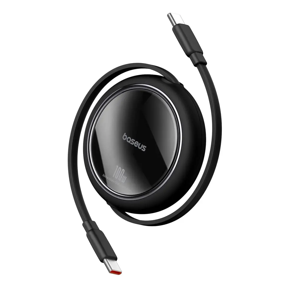 Baseus Free2Draw Mini datu pārraides un uzlādes vads | USB-C uz USB-C | 100W | 1m | melns