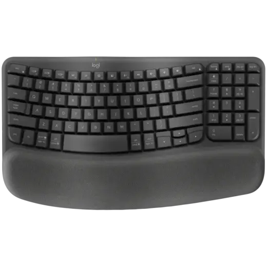LOGITECH Wave Bluetooth ergonomic keyboard - GRAPHITE - NORDIC