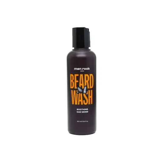 Men Rock Soothing Beard Wash  Beard Shampoo  Oak Moss  3.4 Oz