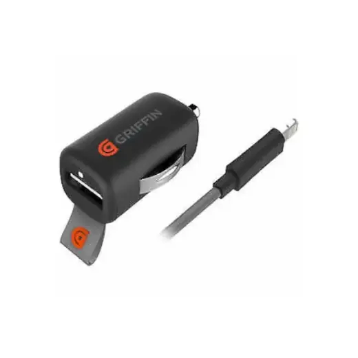 Ład. sam. Griffin GC39940 Lightning + USB 2,4A 12W Ultra-Fast MFI