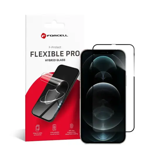 Forcell Flexible 5D hibridinis stiklas telefonui iPhone 12 Pro Max