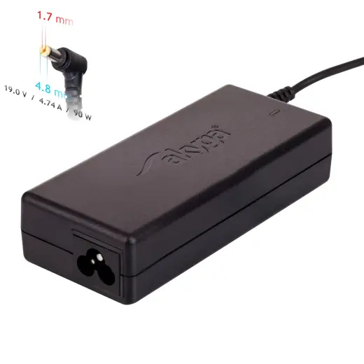 Notebook power supply Akyga AK-ND-08 19V | 4.74A 90W 4.8 x 1.7 mm HP 1.2m
