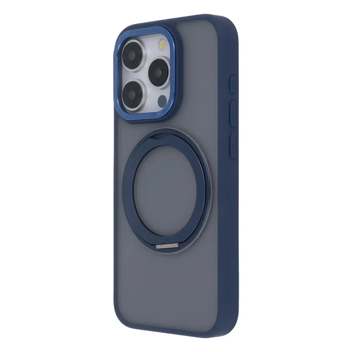 Secure Spinning Mag maciņš un statīvu telefonam iPhone 13 tumši zils