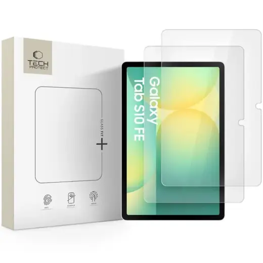 SZKŁO HARTOWANE TECH-PROTECT GLASS FIT+ 2-PACK GALAXY TAB S7 | S8 | S9 11.0 | S9 FE | S10 FE 10.9 CLEAR