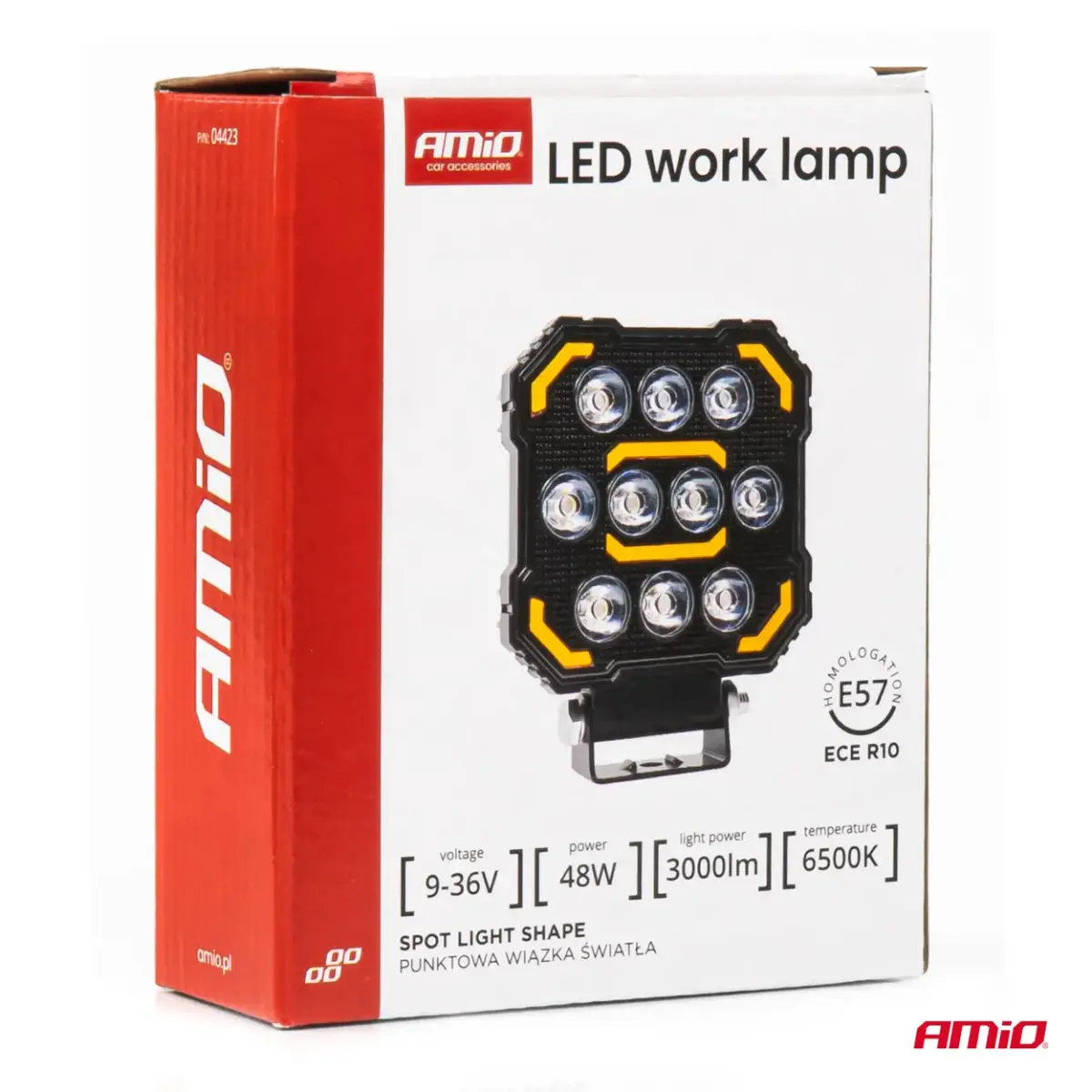 Working lamp AWL79 48W 6500K 3000lm 9-36V AMiO-04423