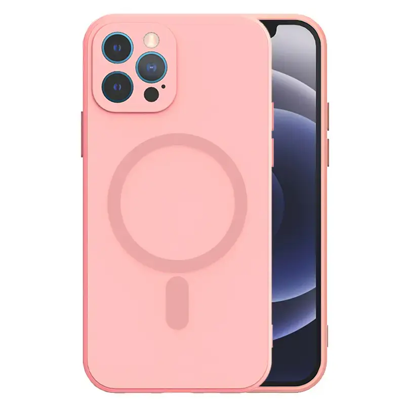 TEL PROTECT MagSilicone Case for Iphone 15 Light pink
