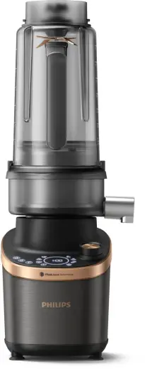 PHILIPS Flip&Juice blenderis, 1500W, melna un metāliska