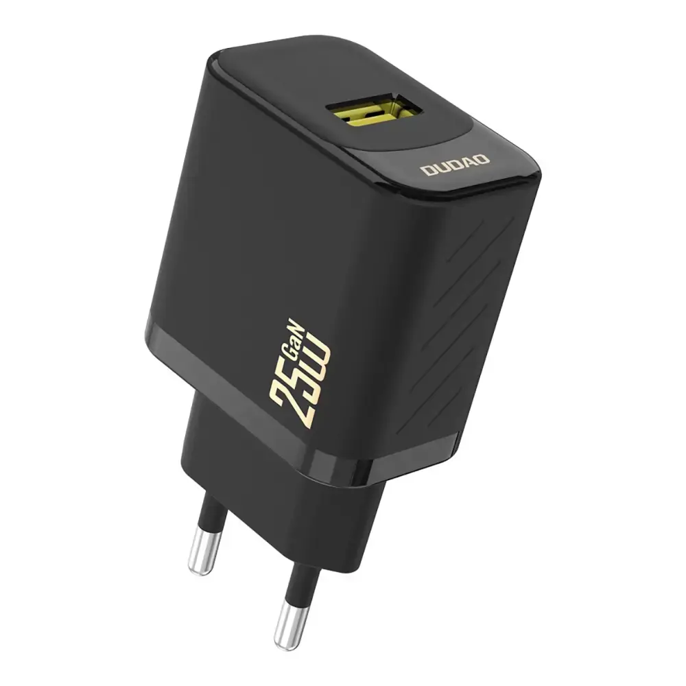 Dudao A27S lādētājs | 25W | GaN | USB-A | melns
