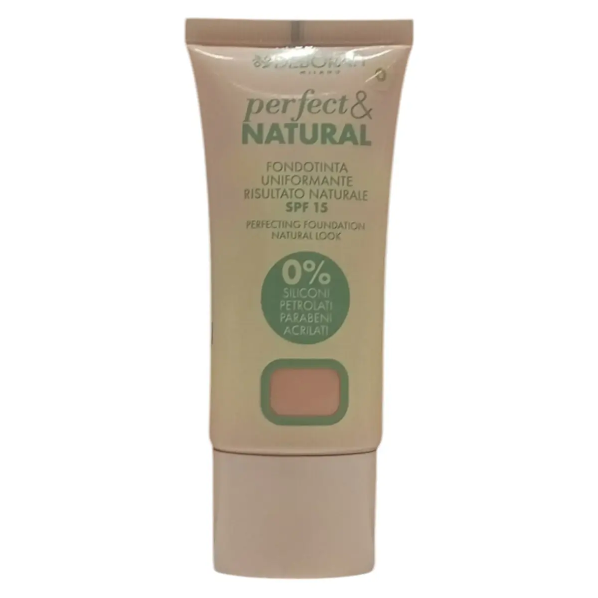 Deborah, Perfect & Natural, Liquid Foundation, 01, Fair Rose, SPF 15, 30 ml