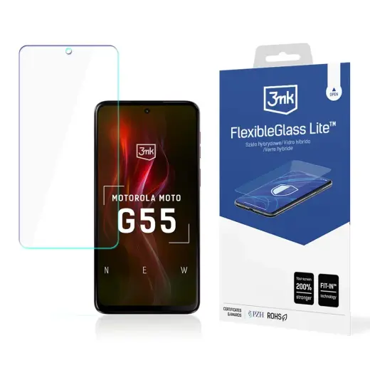 Hybrid Glass 3mk FlexibleGlass Lite™ for Motorola Moto G55 5G