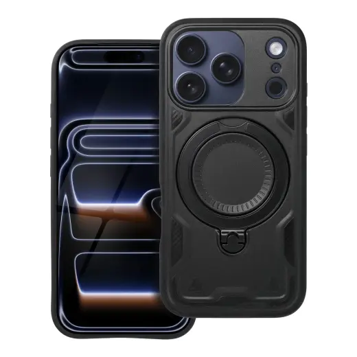 FROST ARMOR telefono dėklas iPhone 17 Pro juodas