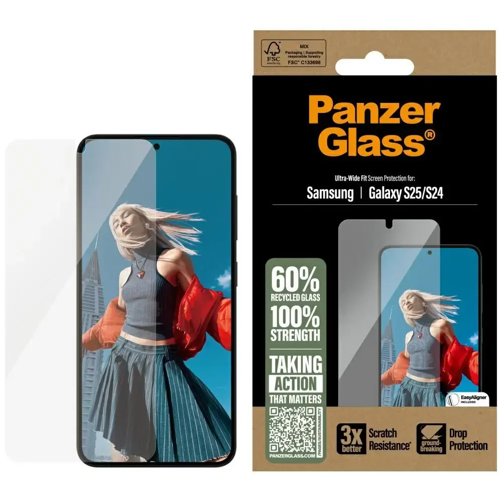 PanzerGlass Ultra-Wide aizsargstikls telefonam Samsung Galaxy S25