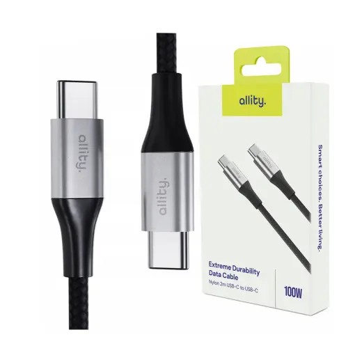 Allity cable AUC-01 USB-C - USB-C 2.0 m 100W black