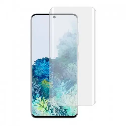 Fusion UV 9H Tempered Glass Aizsargstikls + Eco Līme + Lampa Priekš Samsung G988 Galaxy S20 Ultra