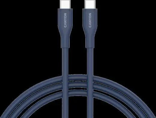 Canyon CC60SC10 провод для передачи данных и зарядки | USB-C на USB-C | 60W | 1m | синий