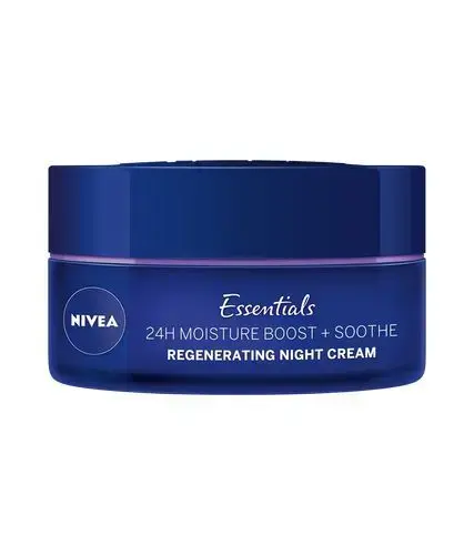 Nivea Regenerating Night Cream for Normal to Combination Skin 50 Ml Water Effect - 50 Ml