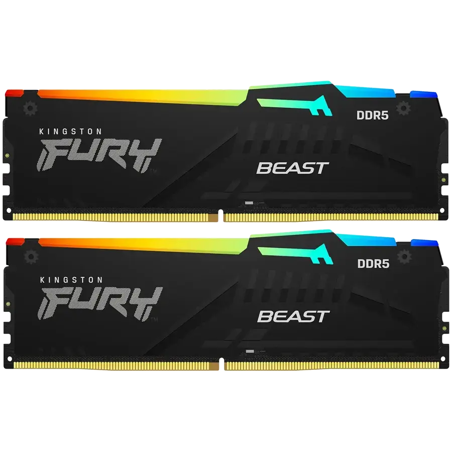 Kingston 32GB 6800MT/s DDR5 CL34 DIMM (Kit of 2) FURY Beast RGB EXPO