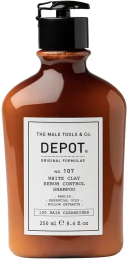 Depot Number 107 White Clay Sebum Control Shampoo 250 Ml