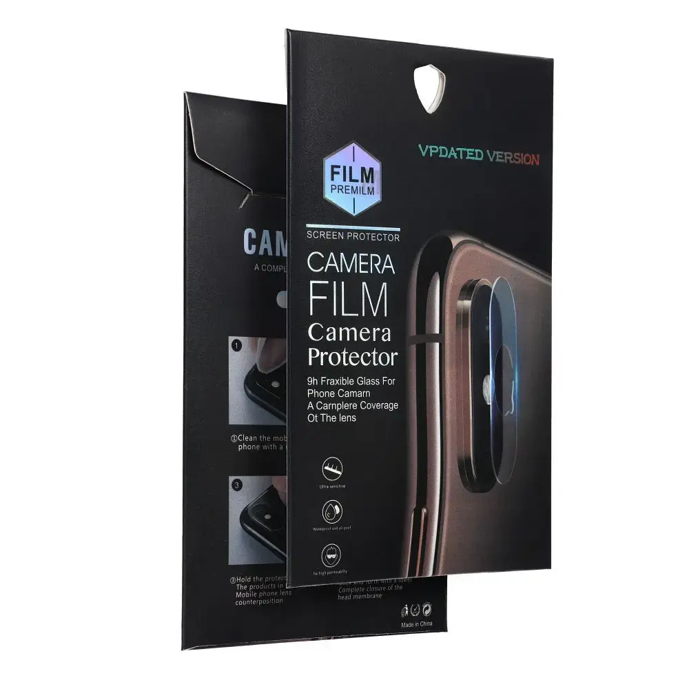 5D Full Glue Camera Tempered Glass - for Samsung Galaxy A57 Black