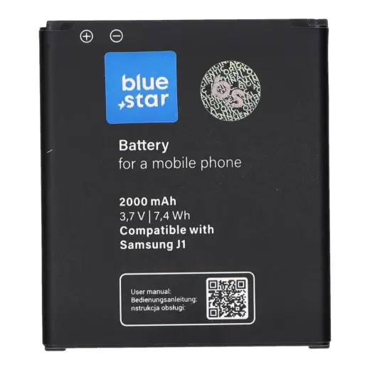 Battery for Samsung J1 J100 2000 mAh Blue Star Premium
