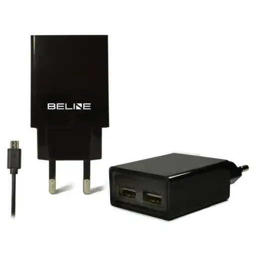 Beline travel charger | 10W | USB-A, Micro USB | black