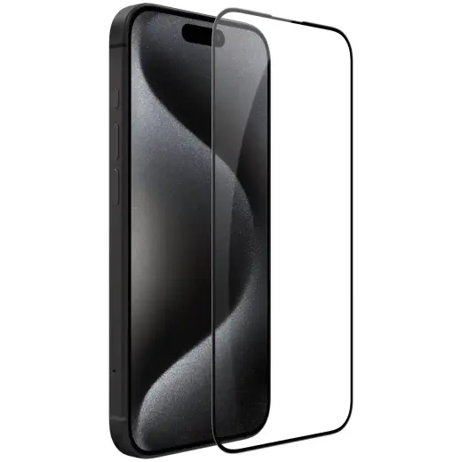 Nillkin CP+ PRO aizsargstikls telefonam iPhone 15 Pro melns 2 gab.