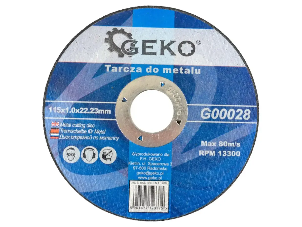 Metallilõikeketas 115x1,0x22,23mm GEKO