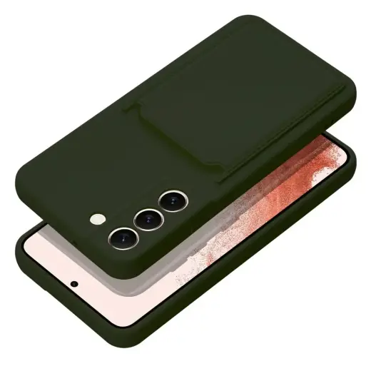Card grāmatveida maciņš telefonam Samsung Galaxy A35 zaļš
