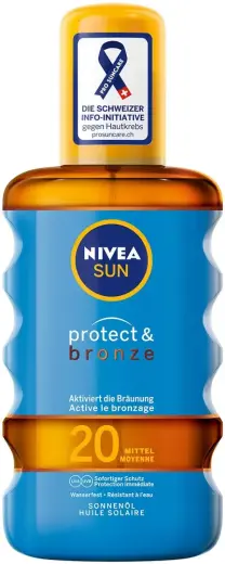 Nivea Protective and Tanning Sun Oil SPF 20 - 200 Ml