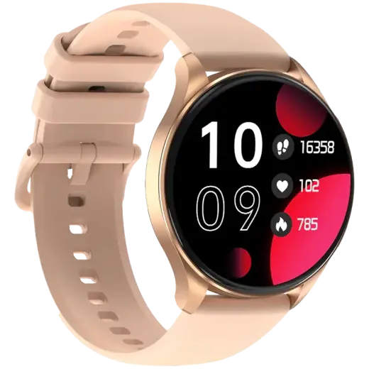 Blackview X20 1.43inch Amoled display 466*466 ATS3085L 128Mb+481KB 380mAh Calls and SMS notification, 100 sports modes 24-hour heart rate detection Gold