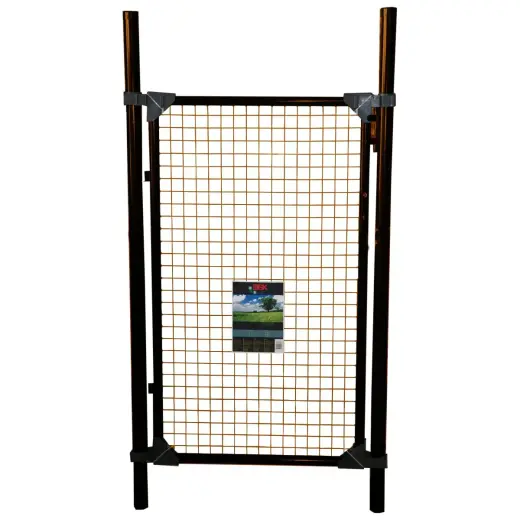 Gate 1m x1.2m+lock+2 handles, brown