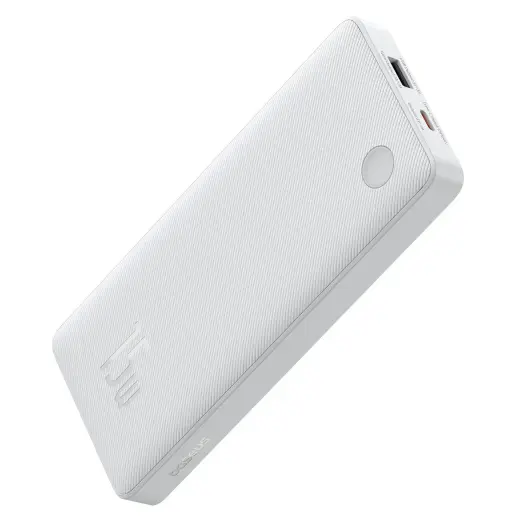 Baseus Airpow Lite väline akupank (powerbank) | 10 000 mAh | 15W | USB-A, USB-C | white
