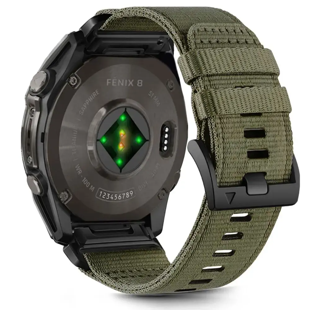 TECH-PROTECT NYLON CLASSIC GARMIN FENIX 5 | 6 | 6 PRO | 7 | 8 (47 MM) | E OLIVE GREEN