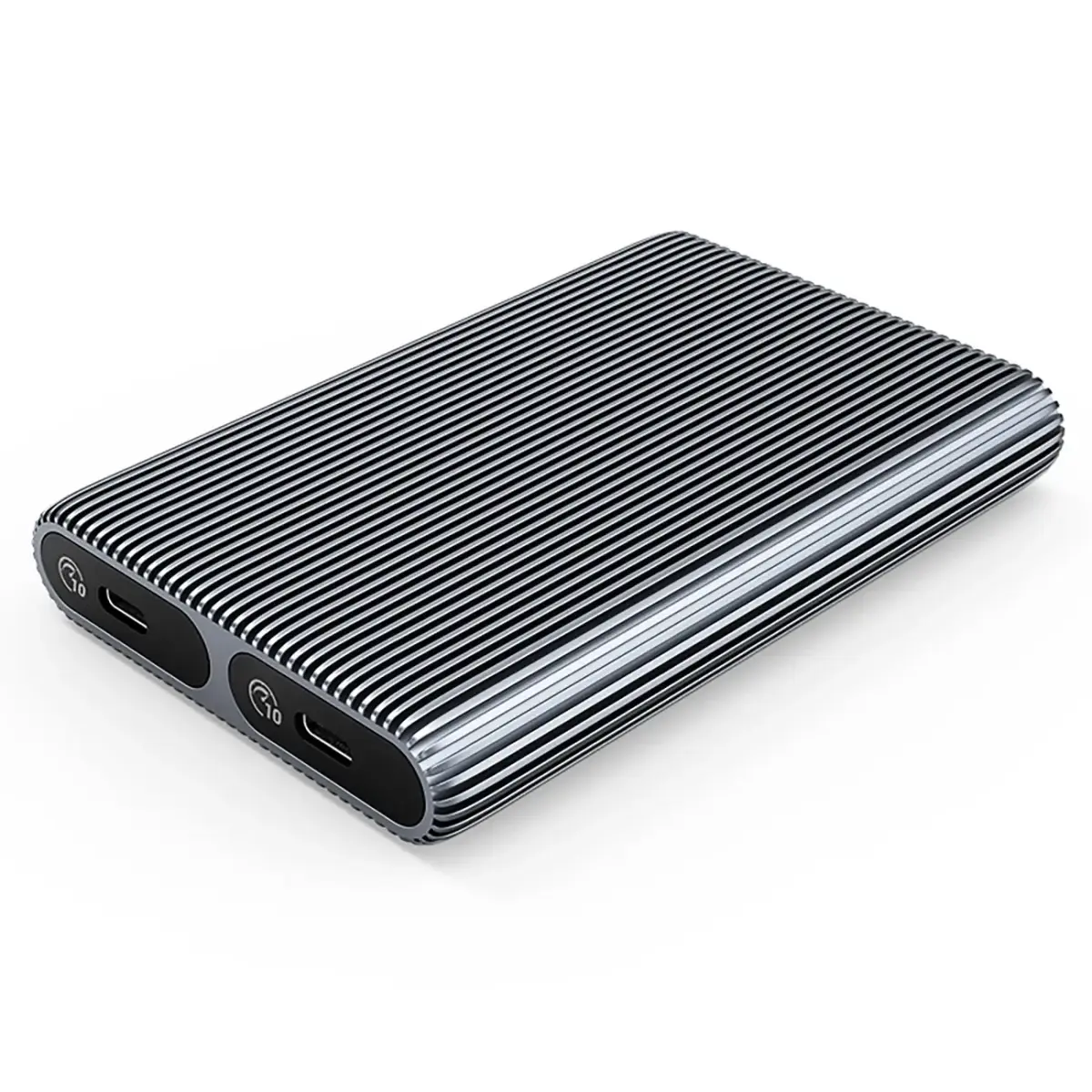 Orico AM2C3-2N Dual Disk Caddy for Two M.2 NVME USB-C 3.2 10Gb|s Drives - Gray