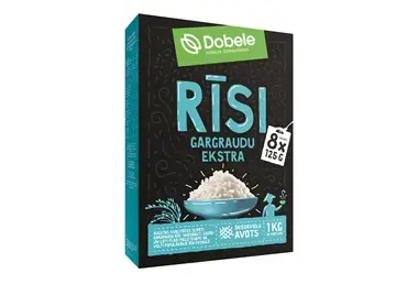 Rīsi gargraudu DOBELE, 8x125g, 1kg