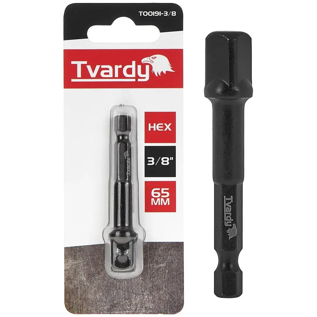 3/8" 65mm HEX löökpadruni adapter