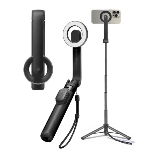 SPIGEN S571W MAGSAFE BLUETOOTH PAŠPORTRETU NŪJU STATĪVS MELNS