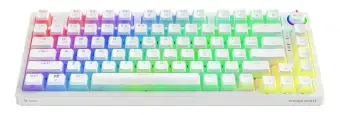 Klaviatūra Savio Wireless Mechanical Phenix White 75% Outemu Red Pro Pudding