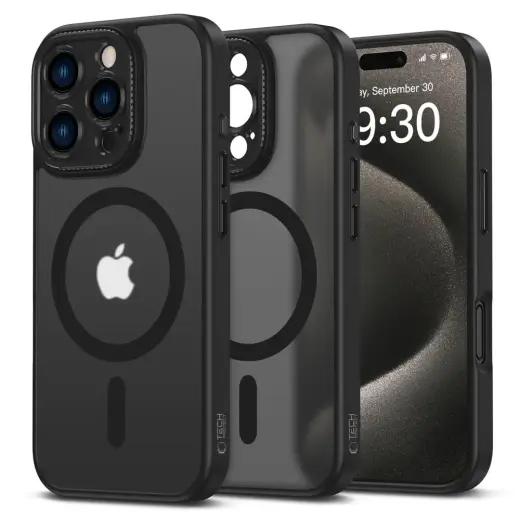 TECH-PROTECT MAGCAM telefoni ümbris MagSafe toega iPhone 16 Pro Max must