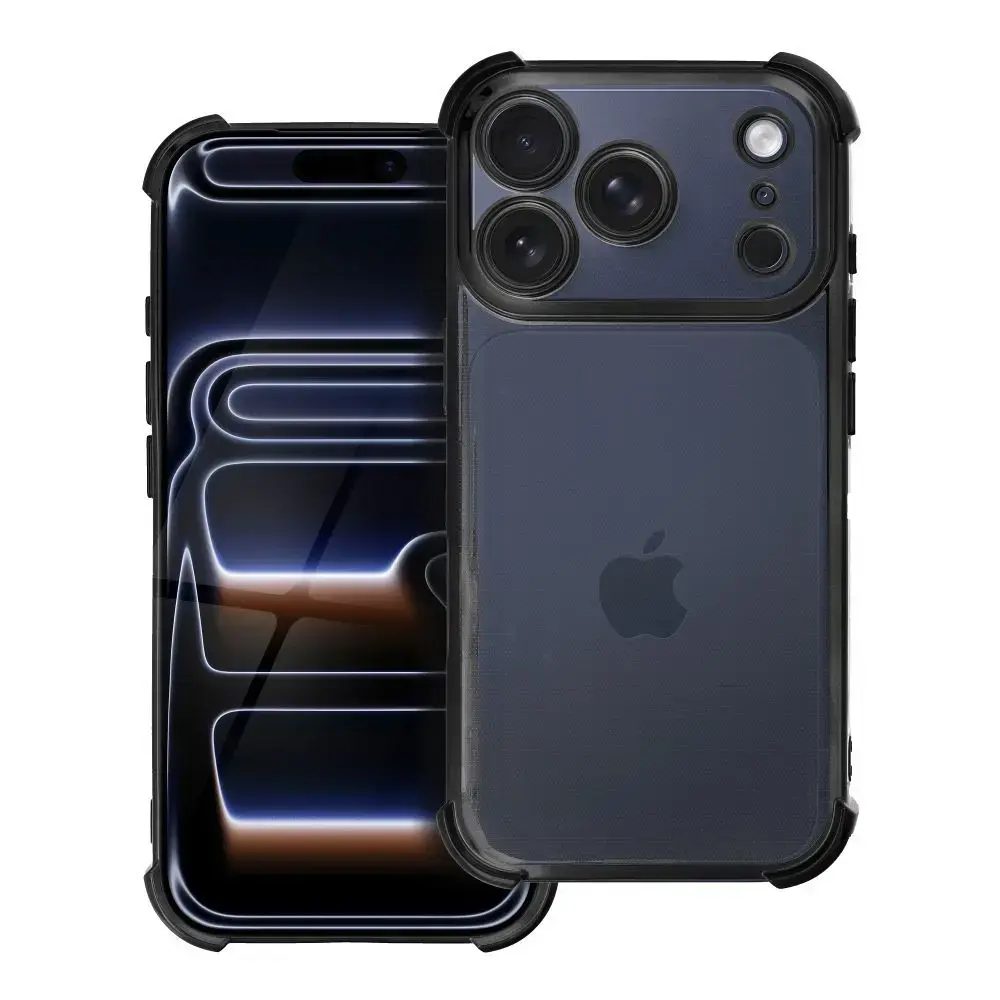 Antishock Electro maciņš telefonam iPhone 17 Pro melns